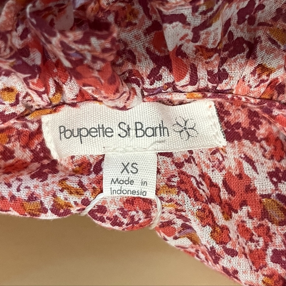 Poupette St. Barth Trina Ruffled Mini Dress Size XS New With Tags - Picture 14 of 16